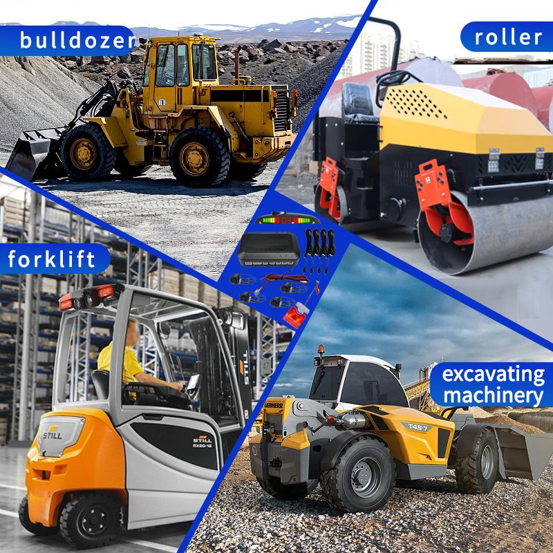 Forklift Basic Reverse Anti-Collision System Security Universal Area Buzzer Voice Distance Warning Anti-Collision Radar
