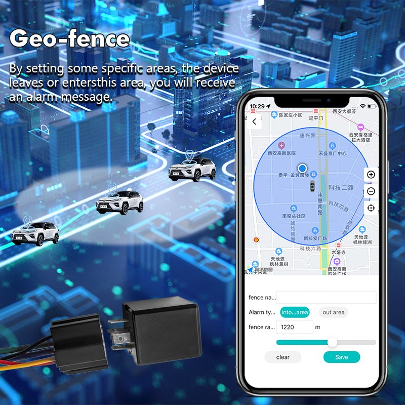 12v 24v Car GPS Relay with Free Platform App Remotely Controls Vehicle Cut-Off Power and Oil 3 Year Warranty