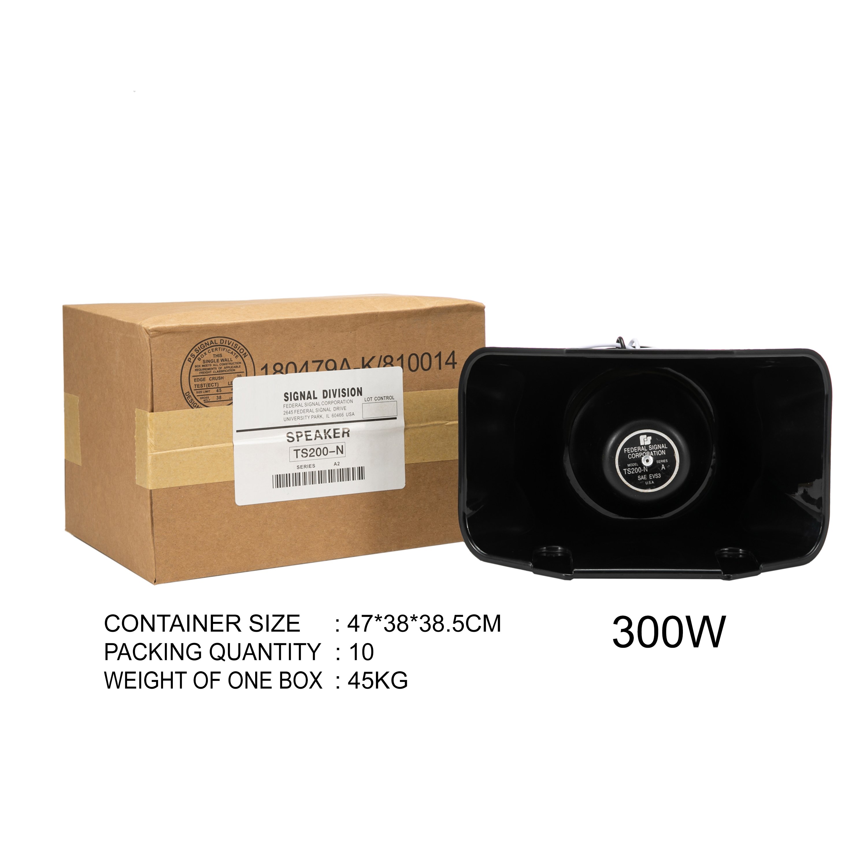 12V 200W/400W Car Siren & Square Speaker Amplifier 20 Tones With Wired/Wireless Option Plastic & Steel Material 100W Power