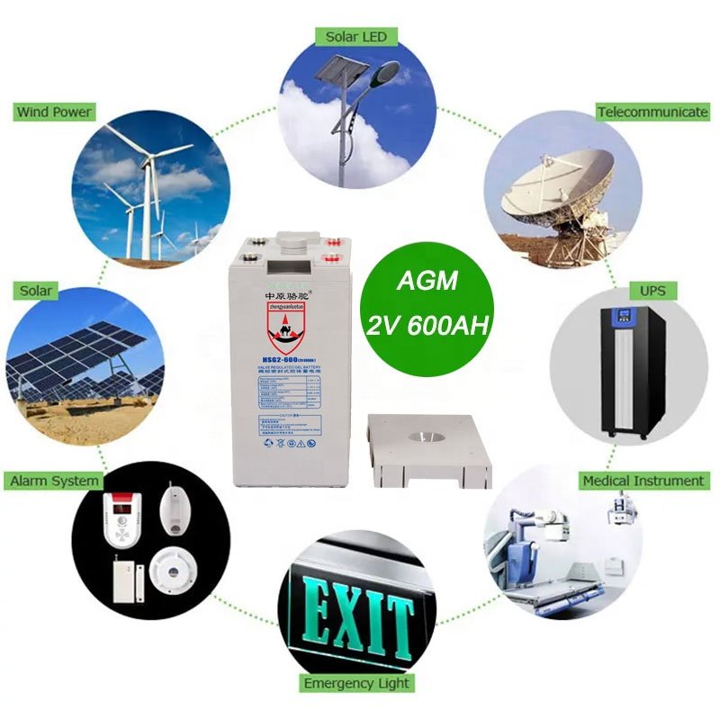 2V600ah Rechargeable Energy Storage Battery Telecom Battery for Industrial Communication Base Station