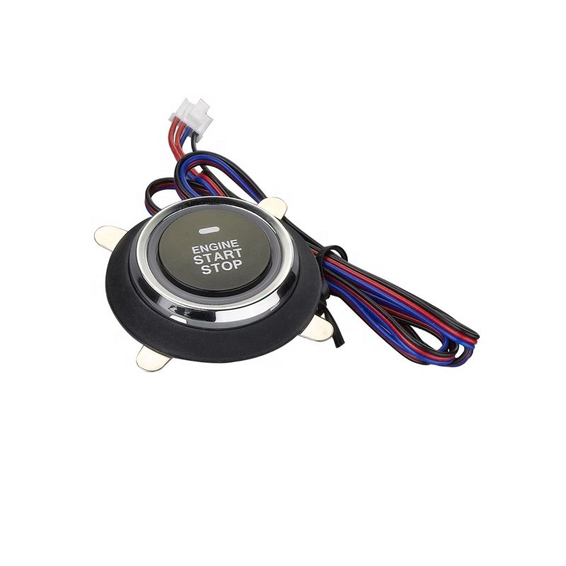 Smart Key PKE Keyless Car Alarm System Push Button Engine Start Stop Remote Starter with RFID Lock Unlock and Universal Remote