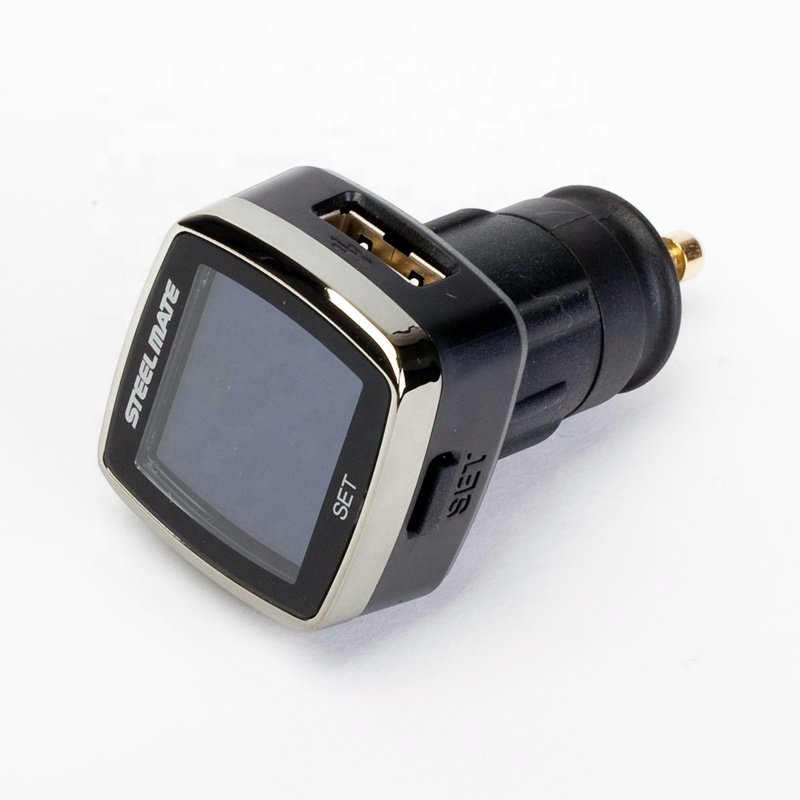 Hot Sale Steelmate External TPMS Cigarette Lighter Tire Pressure Monitoring System Digital Auto Security Alarm TP-77