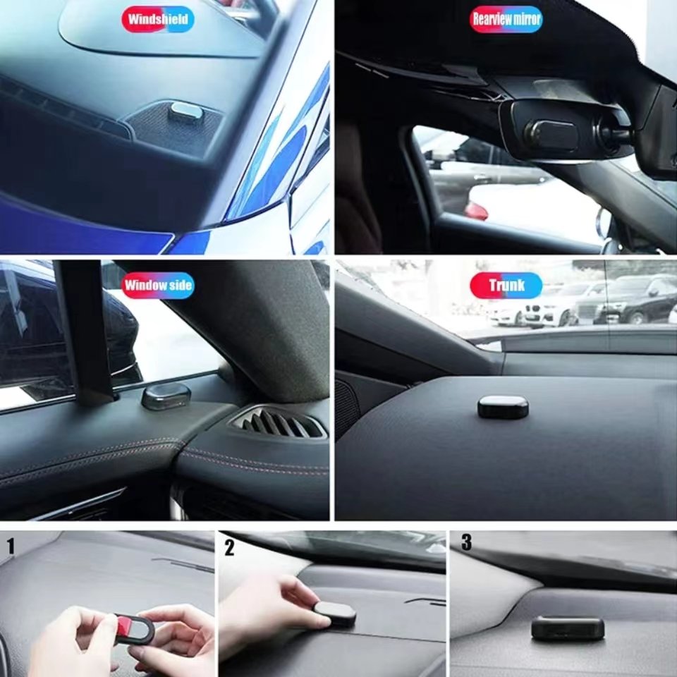 Car LED Solar Powered Security Light Simulated Dummy Alarm Wireless Warning Anti-Theft Caution Lamp Flashing Imita-tion C0403