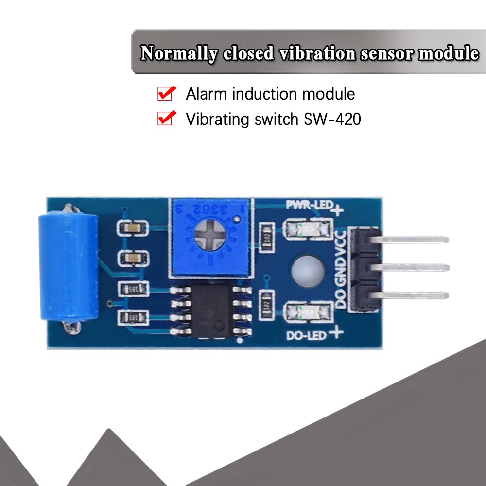 Normally Closed Vibration Sensor Module for Alarm System DIY Smart Vehicle Robot Helicopter Airplane Aeroplane Boart Car WAVGAT