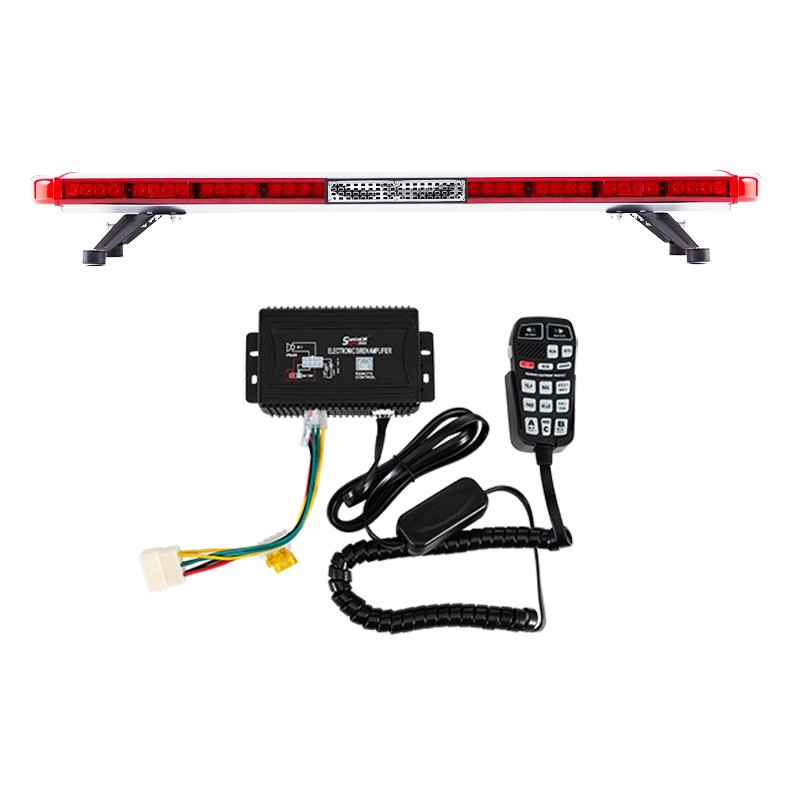 8400C+SDF23-R10EN 1.2M Red Blue Strobe Light Bar Ambulance Emergency 200W Siren Alarm Led Warning Lights