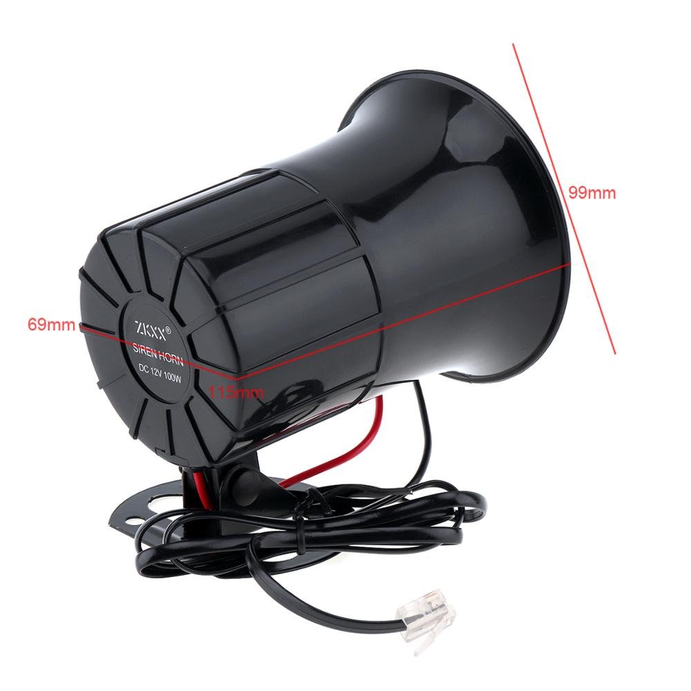 Waterproof Warning Sound Loudspeaker Alarm Speakers Backup for Alarm Super Loud Horn Car HR-1313