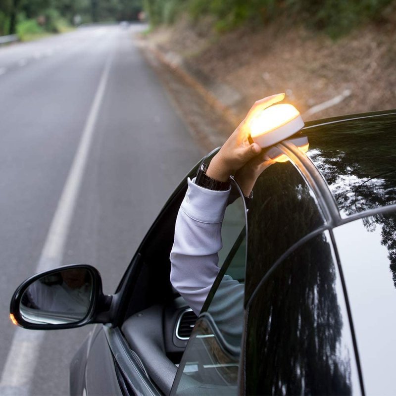 Car Strobe Light Magnetic Base Flashing Lights Construction Vehicle Emergency Lamp Warning Safety Beacon Lighting