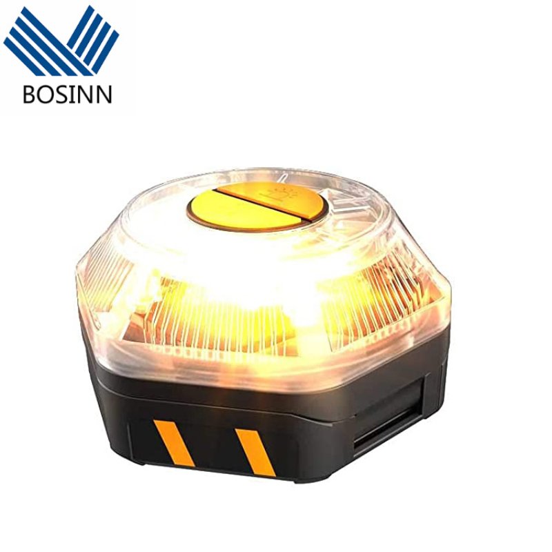 Car Strobe Light Magnetic Base Flashing Lights Construction Vehicle Emergency Lamp Warning Safety Beacon Lighting