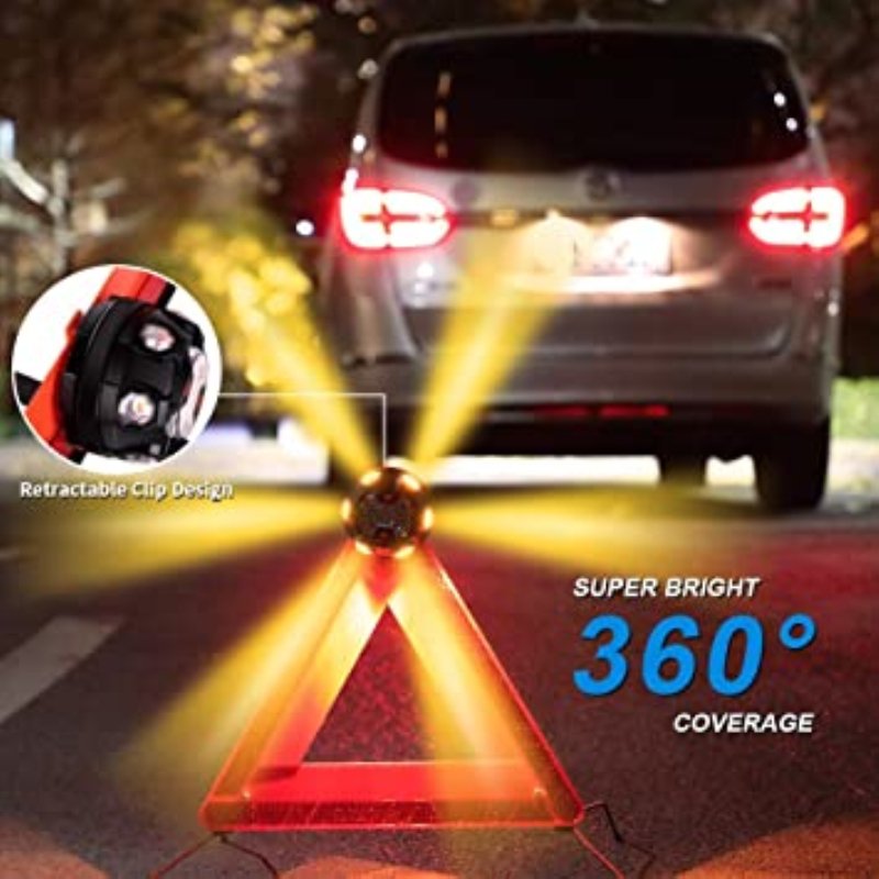 Car Strobe Light Magnetic Base Flashing Lights Construction Vehicle Emergency Lamp Warning Safety Beacon Lighting