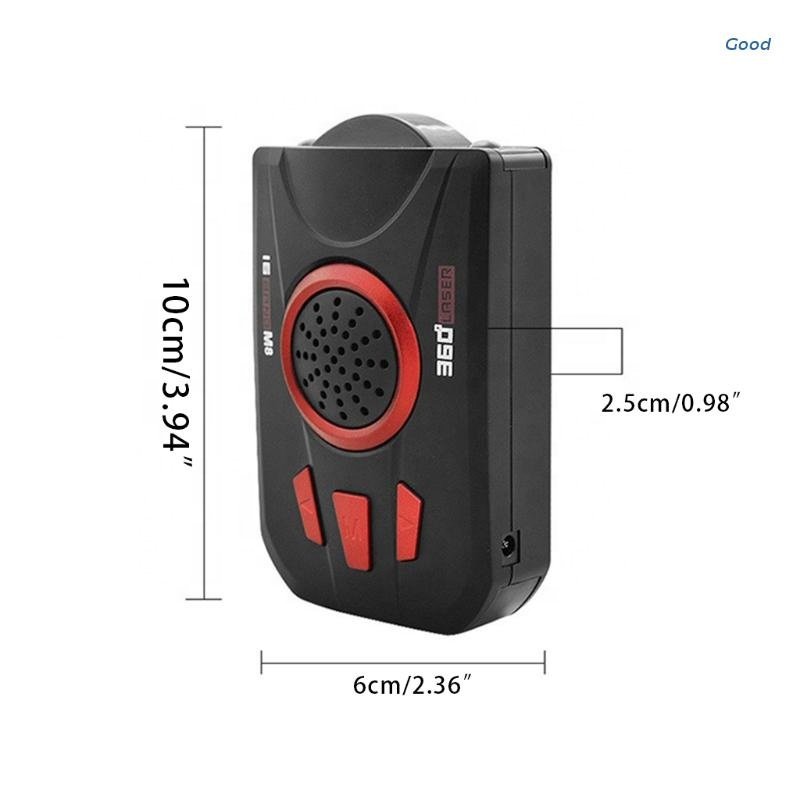 Car Radar- Detector Laser-Anti-Radar English Russian Voice Over Speed Alert Warning Alarm System 360 Full Frequency Scanning