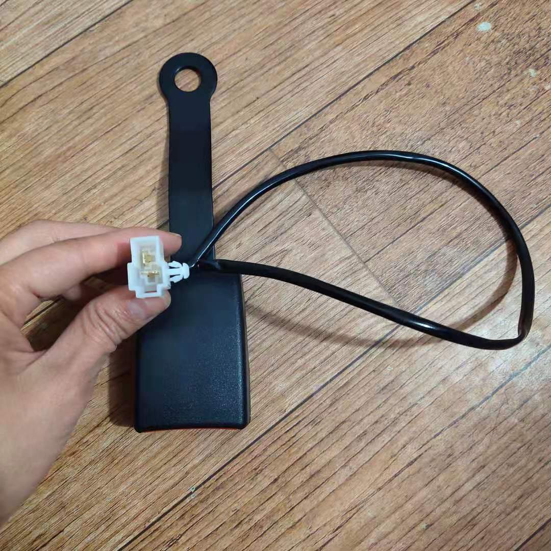 General 173MM Car Seat Belt Buckle Socket Plug Connector with Warning Wire Strap Alarm signal for VW