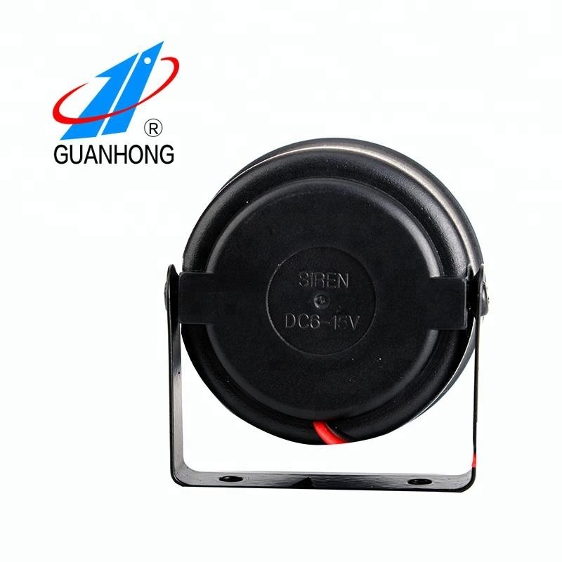 DC 6-15V/24V Piezo Siren Car Alarm 105dB 6tone