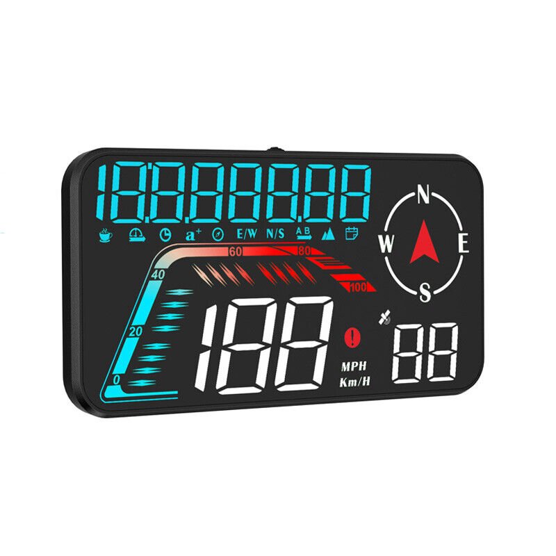 5.5 Inch Car Head up Display LED Display Digital GPS Head up HUD Display Speedometer Overspeed Alarm