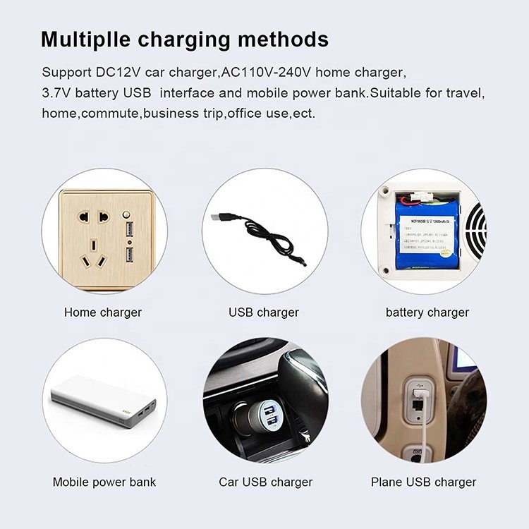 Portable Insulin Travel Camping Case Cooler USB Mini Insulin Refrigerator 10200MAH Battery Insulin Cooler With LCD Display Alarm