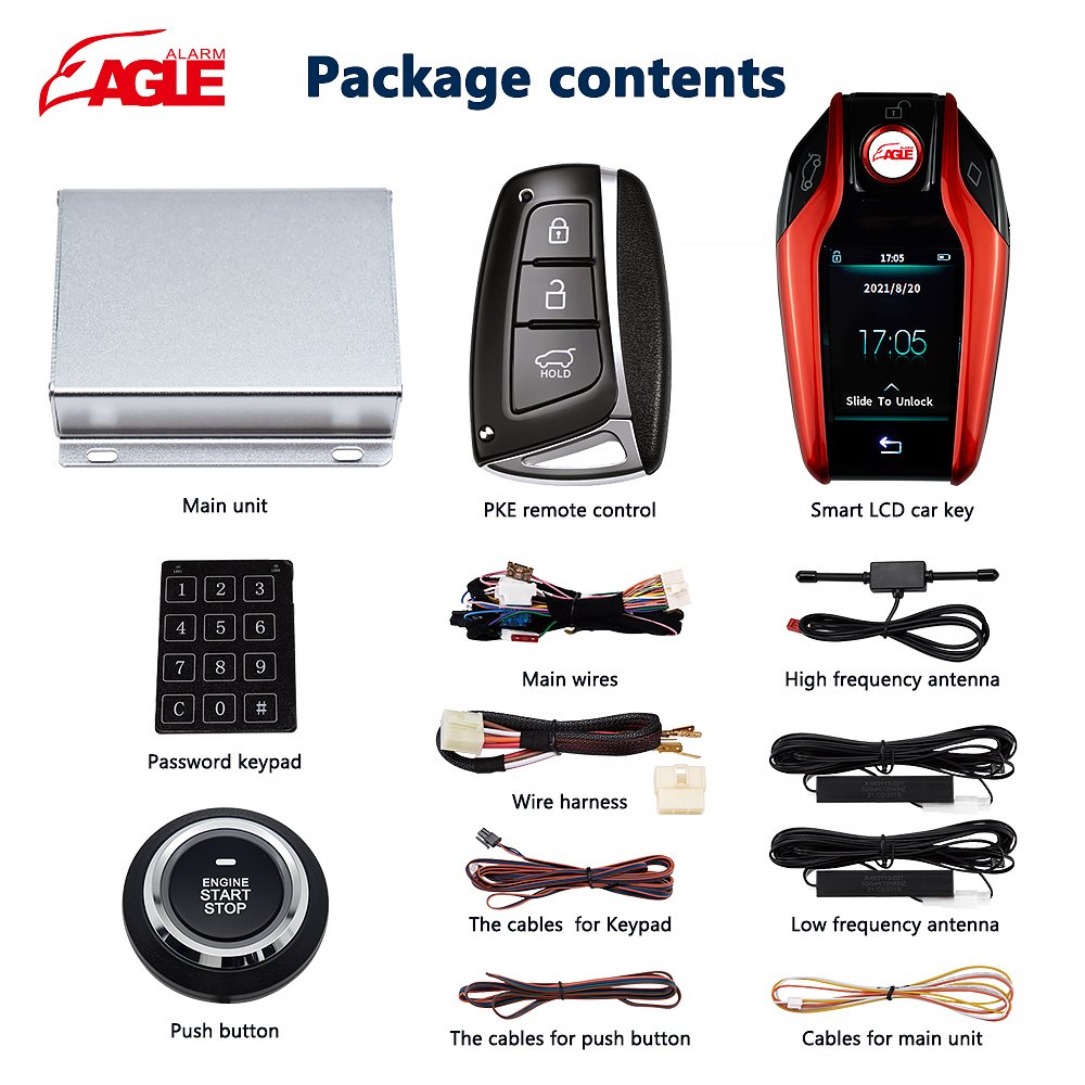 OEM Original Manufacturer Car Remote Lcd Key PKE Remote Controller Upgrade Car Smart Key Universal Car Part&accessories Touch