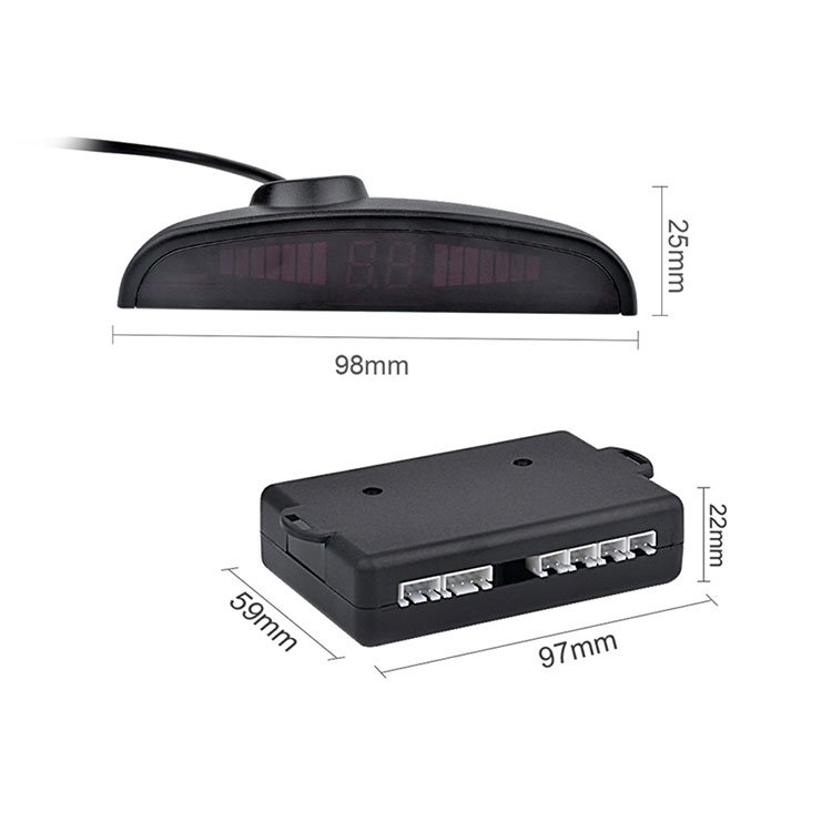 Car Auto BIBI Alarm LED Parking Sensor Reverse Backup Car Parking Radar Monitor DC 12V AC Led Display All Car 480 TV Lines. 22mm