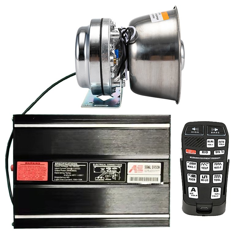 200W Siren Car Siren Sirena Ambulancia Sirena Emergency Vehicle Electronic Ambulance Firefighter Siren Horn