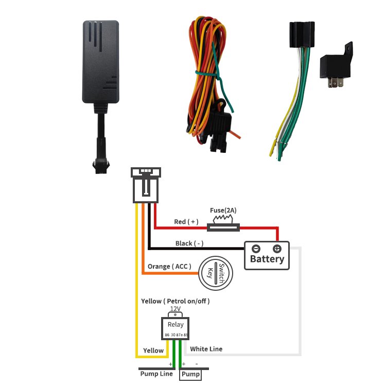 Factory Price Anti-lost 4G/2G Wired GPS tracker Motor/cars with Precise Global Positioning Over-speed Warning