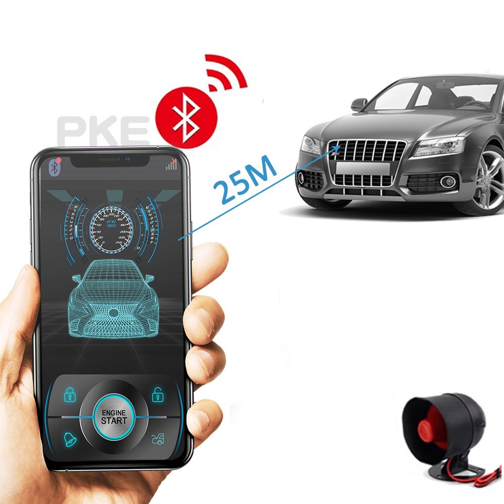Smart Car BT Mobile Phone Remote Control PKE Car Security System One Way Keyless Entry Pke One Way Car Alarm