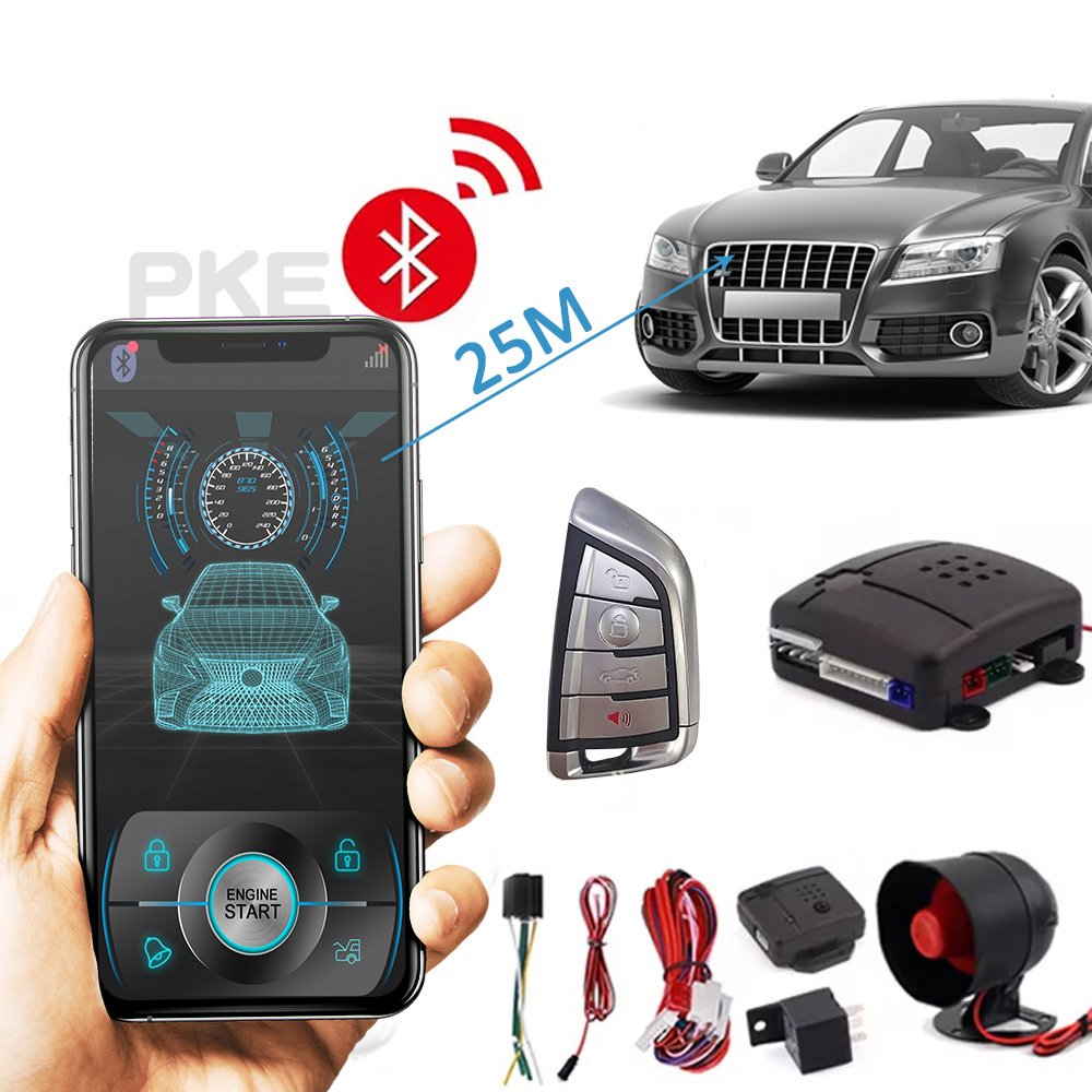 Smart Car BT Mobile Phone Remote Control PKE Car Security System One Way Keyless Entry Pke One Way Car Alarm