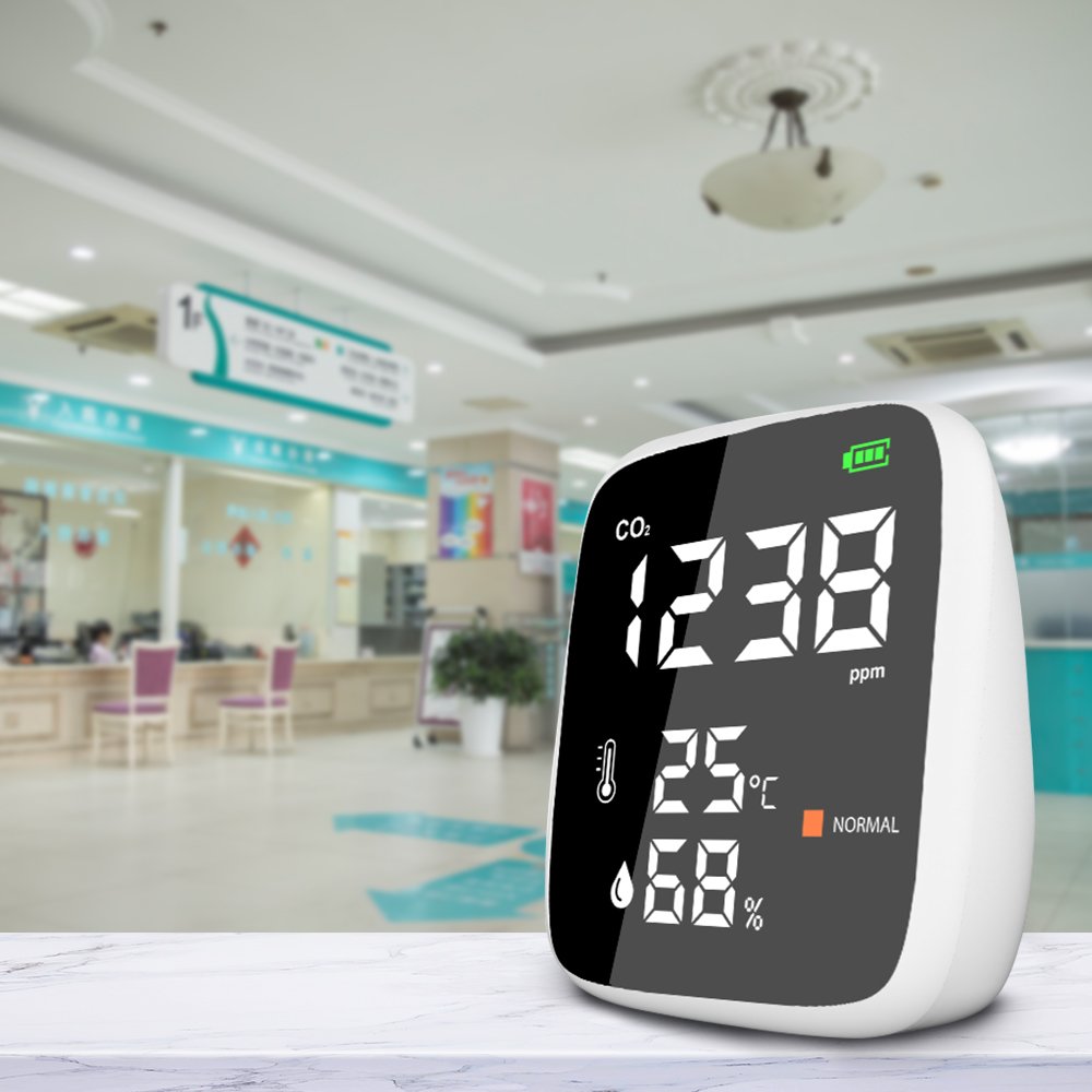 Portable Greenhouse CO2 Meter NDIR Sensor Type Gas Detector with Alarm Function for Air Quality Monitoring Certified by ROHS