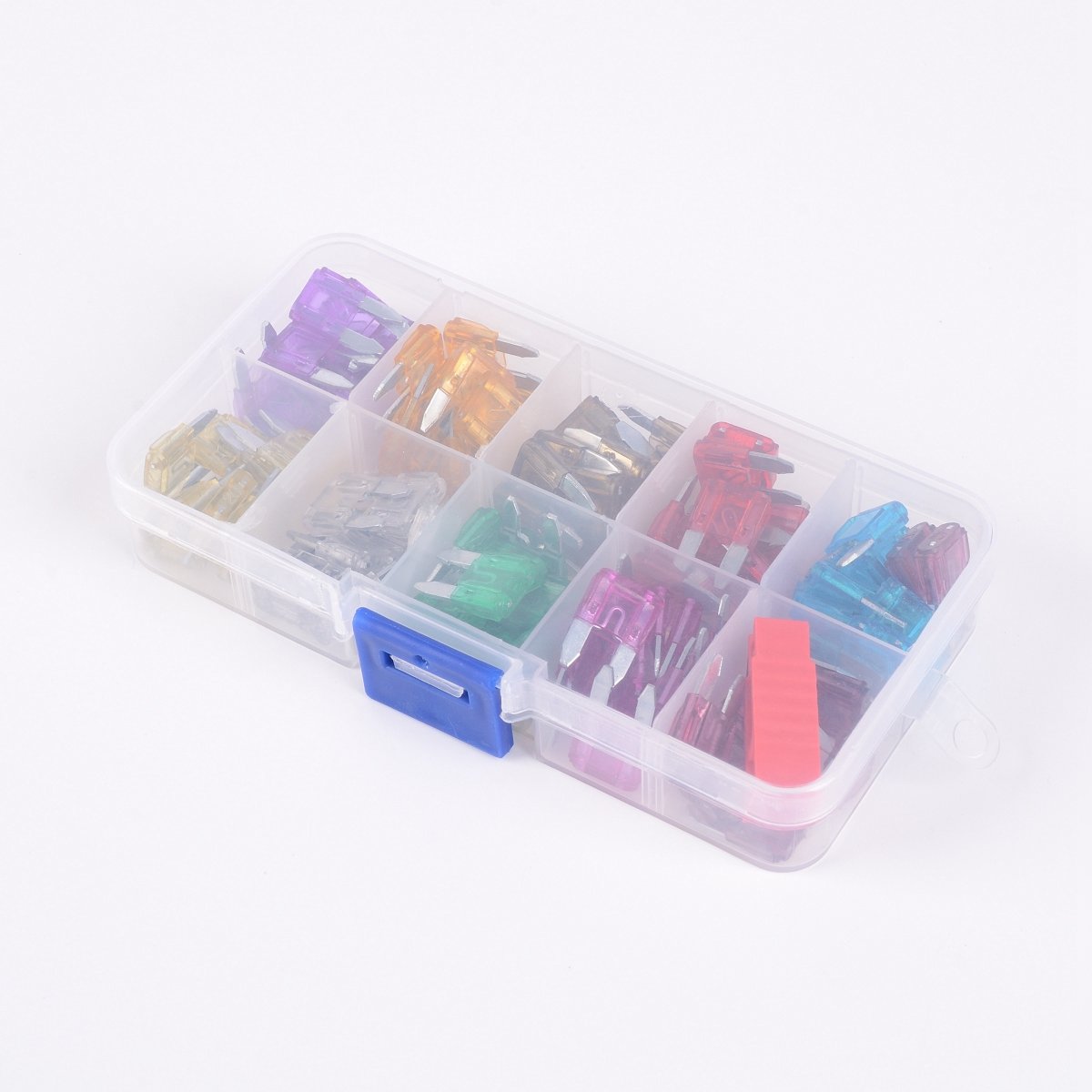 100Pcs Assorted Car Motorcycle Truck Mini Blade Fuse Set Kit 3A 5A 10A 15A 20A 25A 30Amp