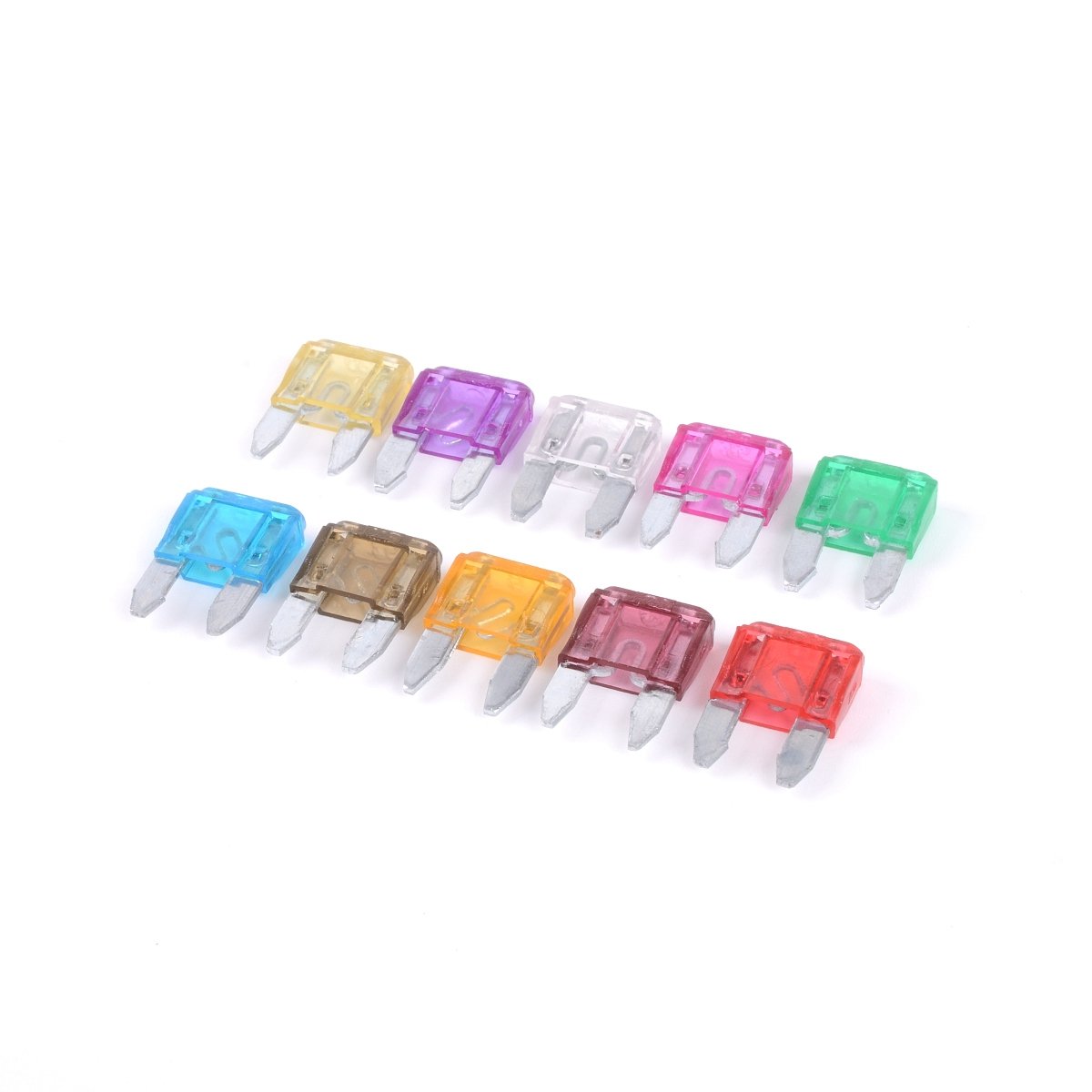100Pcs Assorted Car Motorcycle Truck Mini Blade Fuse Set Kit 3A 5A 10A 15A 20A 25A 30Amp