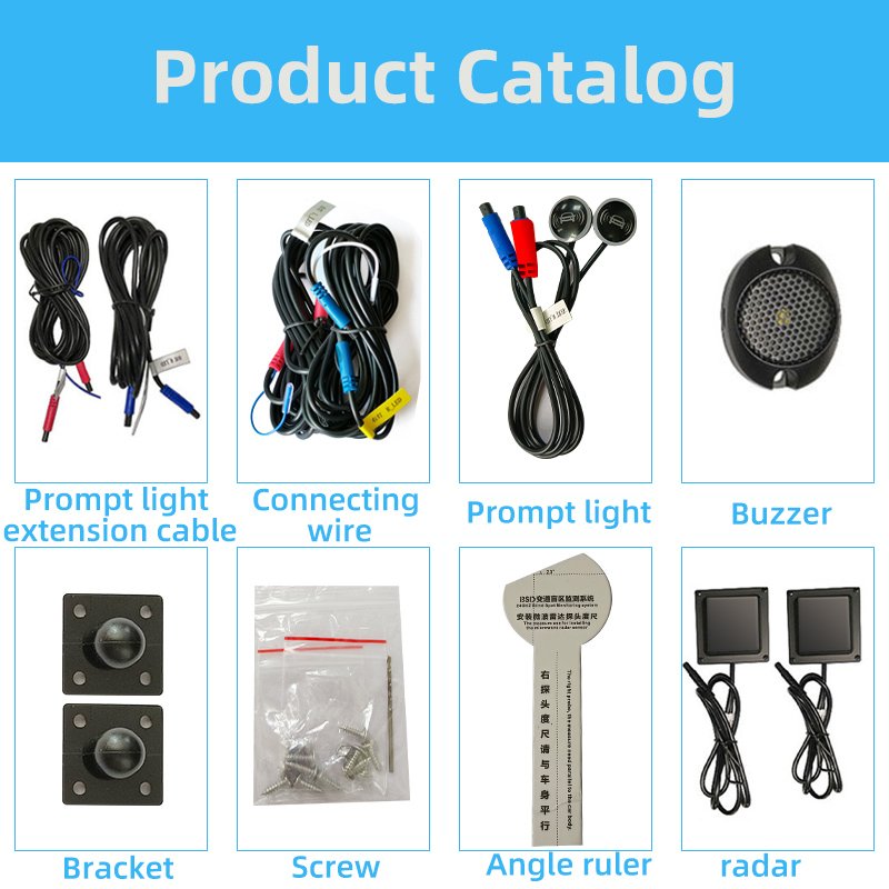 Bicolor Lamp lane Change Assist and Side Blind Spot Alert Blind Spot SensorBsd radar Sensor System