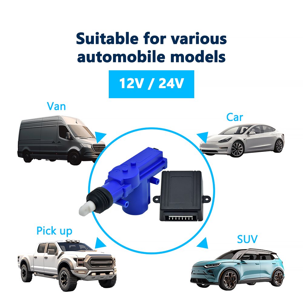 Car Parts & Accessories Central Lock System Electric 12V Universal Car Door Central Locking System DC 12V 10~50m Customization