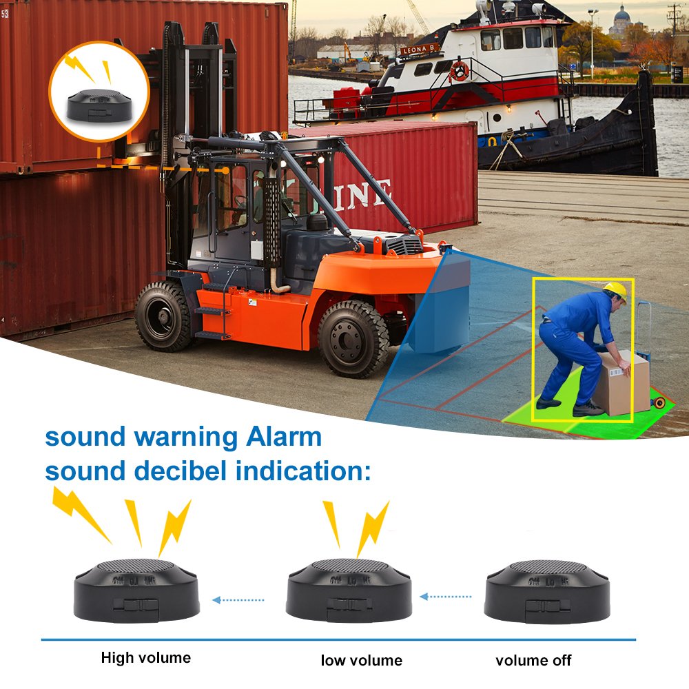 PJAUTO AI Blind Spot Pedestrian Detection AI Car Bus Forklift Truck Reverse Backup Camera System for Vehicle Forklift Truck Bus