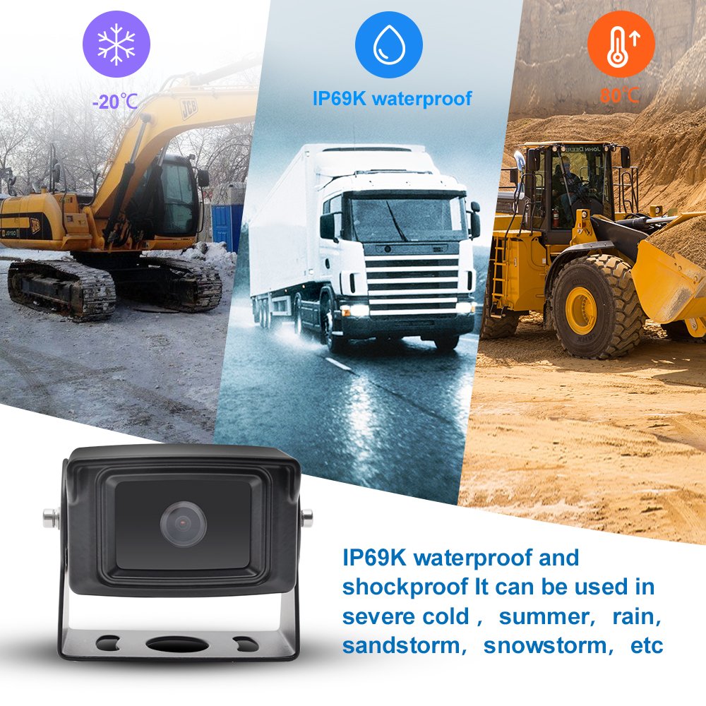 PJAUTO AI Blind Spot Pedestrian Detection AI Car Bus Forklift Truck Reverse Backup Camera System for Vehicle Forklift Truck Bus