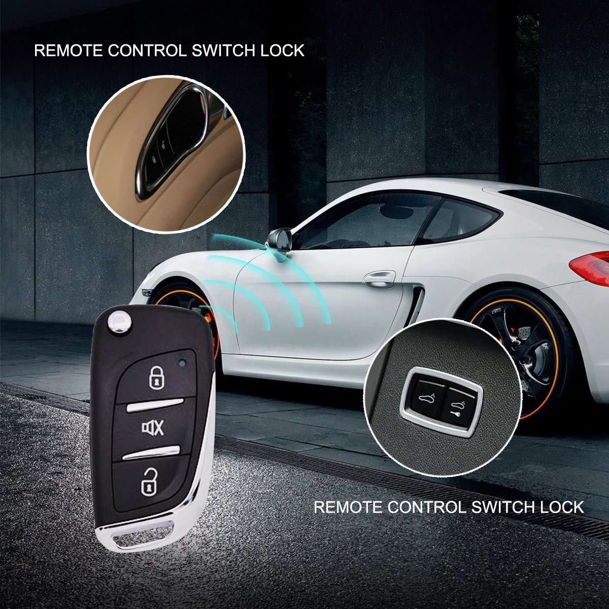 Wholesale Toyota Ford Keyless Entry Car Alarm Security System Remote Starter Siren Central Door Lock Burglar Alarm Remote