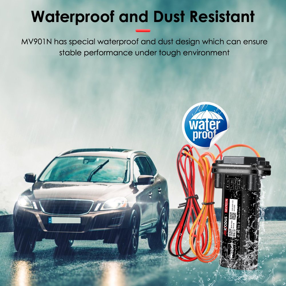 Waterproof Fleet Tracking Micodus MV901N Speed Alarm Online Real Time Tracking Vehicle Gps Hardwired Car Tracker With Relay