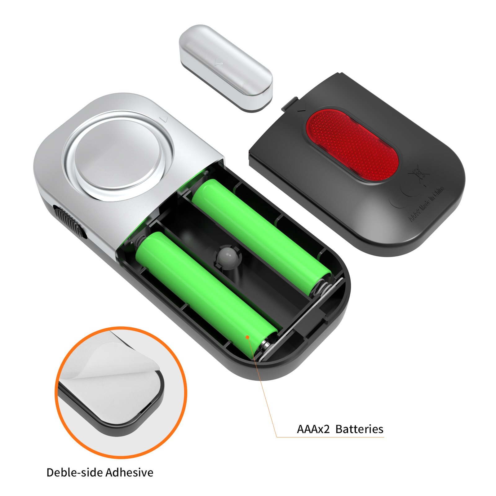 OEM 125dB Door and Window Security Alarm Wireless Safesound Magnetic Door Sensor Alarm for House Kids Elderly Safety
