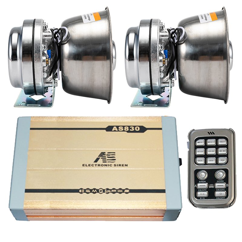 High Performance Loud Security Siren 400w 20 Tones Ambulance Siren 12v 24v Volume Adjustment Warning Siren for Car 400w