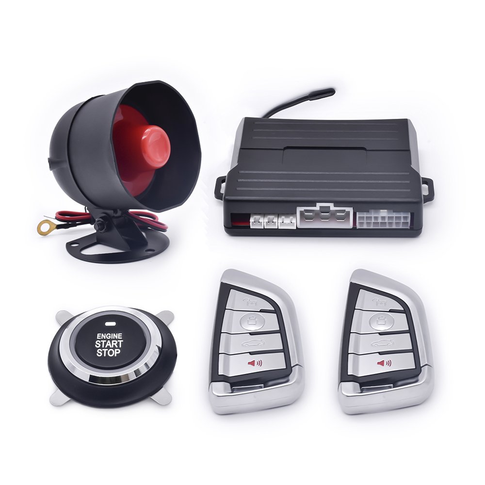 Car PKE Entry Keyless Car Alarms Push Start Button Remote Starter Car Immobilizer