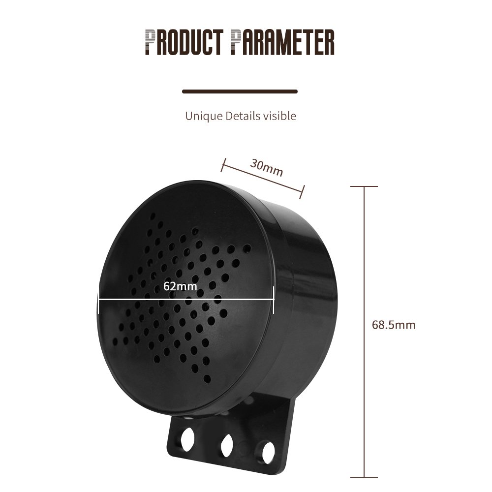 12-24V Car Start Voice Custom 4-channel Trigger Voice Speaker Prompter AC/DC adapter Sound Alarm Reverse Siren Buzzer Alarm Horn