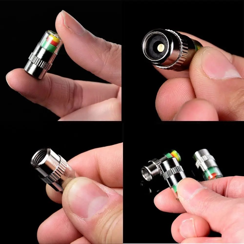 Car Tire Pressure Display Tire Pressure Gauge Display Alarm Monitoring Valve Cap Sensor External Valve Detection