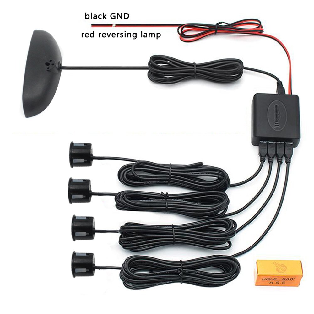 Car Reverse Sensor Reverse Alarm Buzzer Rear Blind Spot 4 radar Detector for Car 12v Digital Display Radar Parking Sensor System