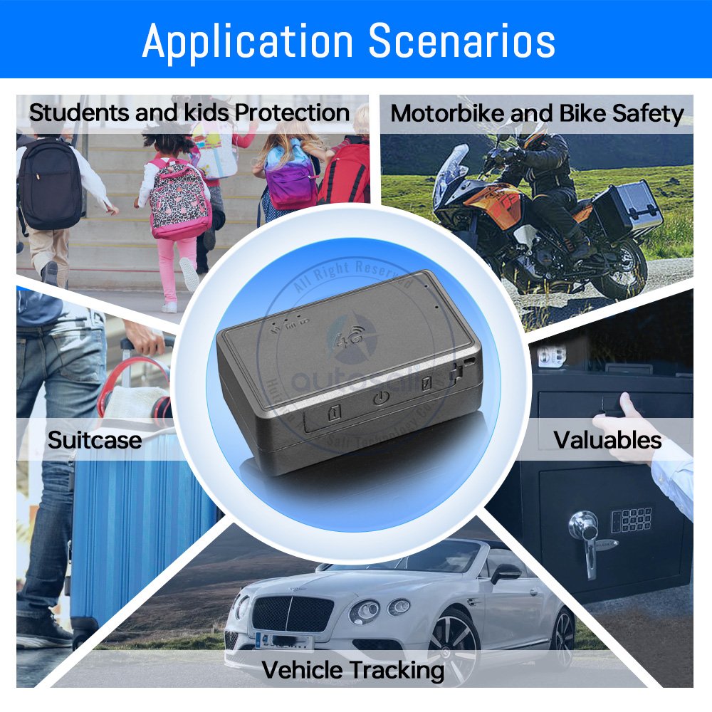Autossali Ratreador Telematics GPS for Bike and Motorcycle Waterproof Location Application Mini GPS Plotter for Car GPS VG07 4G