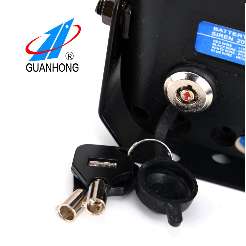 Universal Alarm Security Siren with Backup Battery Compact Design for Car Marine Home