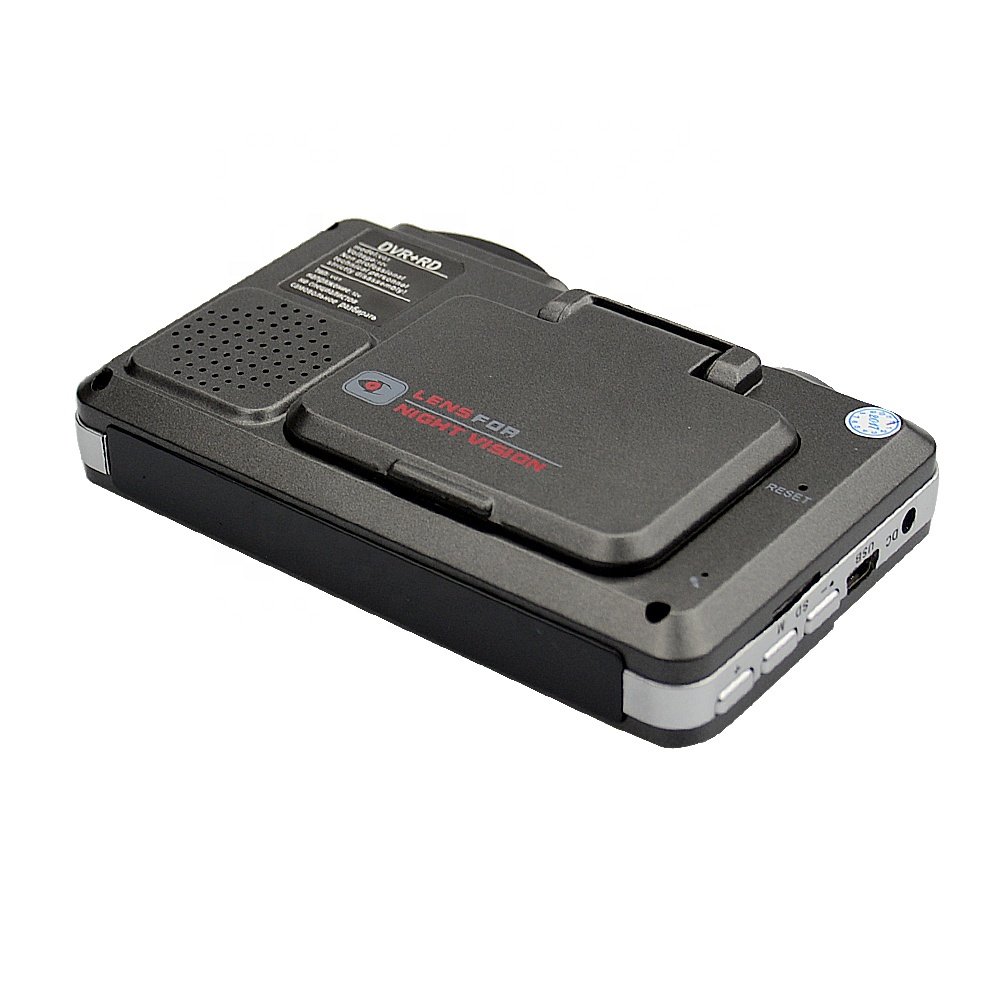 2 in 1 Car DVR Radar Detector 1080P Built-in G-sensor 170 Degree Over Speed Alarm Flow Radar Multi-languages