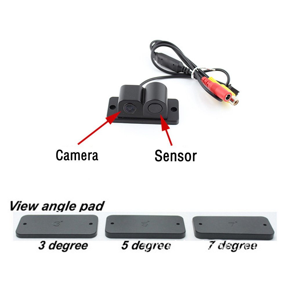 High Quality Car Camera With Distance Measuring Sensor and Alarm Waterproof Rear View Camera