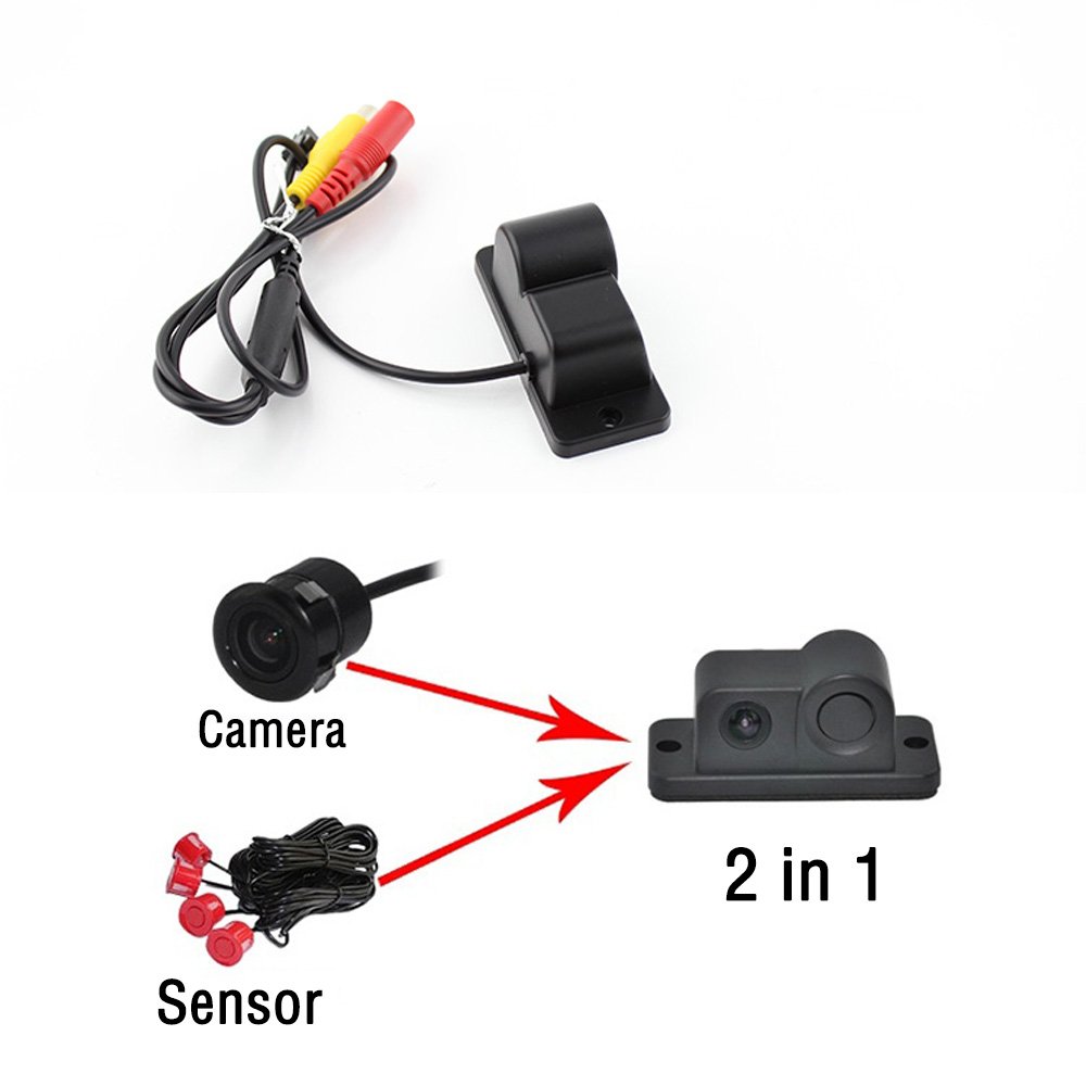 High Quality Car Camera With Distance Measuring Sensor and Alarm Waterproof Rear View Camera