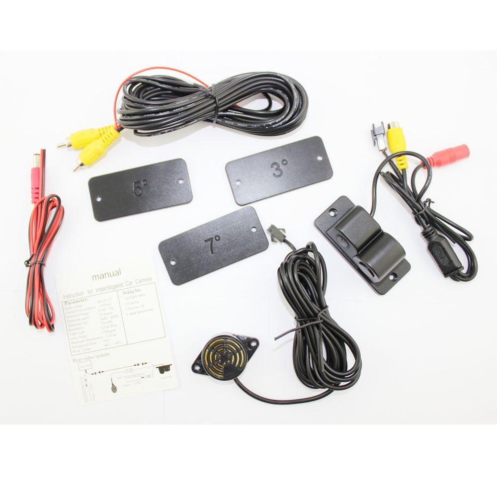 High Quality Car Camera With Distance Measuring Sensor and Alarm Waterproof Rear View Camera