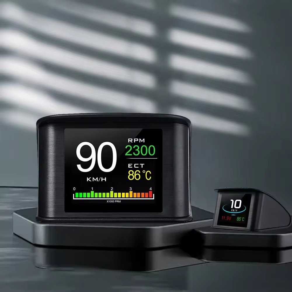 Diagnostic Tool P10 HUD Tpms Display Car Mileage Driving Computer Display Car OBD2 Gauge Digital Device