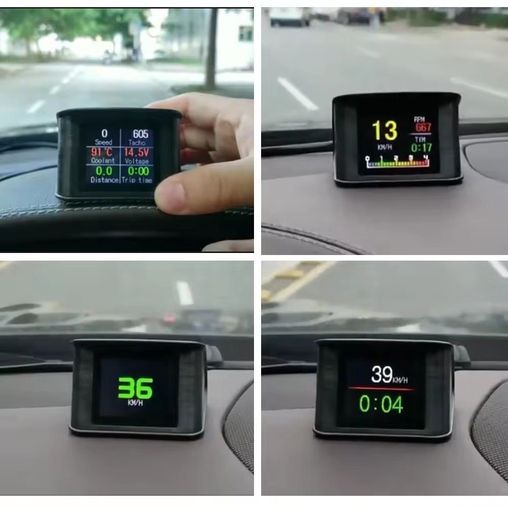 Diagnostic Tool P10 HUD Tpms Display Car Mileage Driving Computer Display Car OBD2 Gauge Digital Device