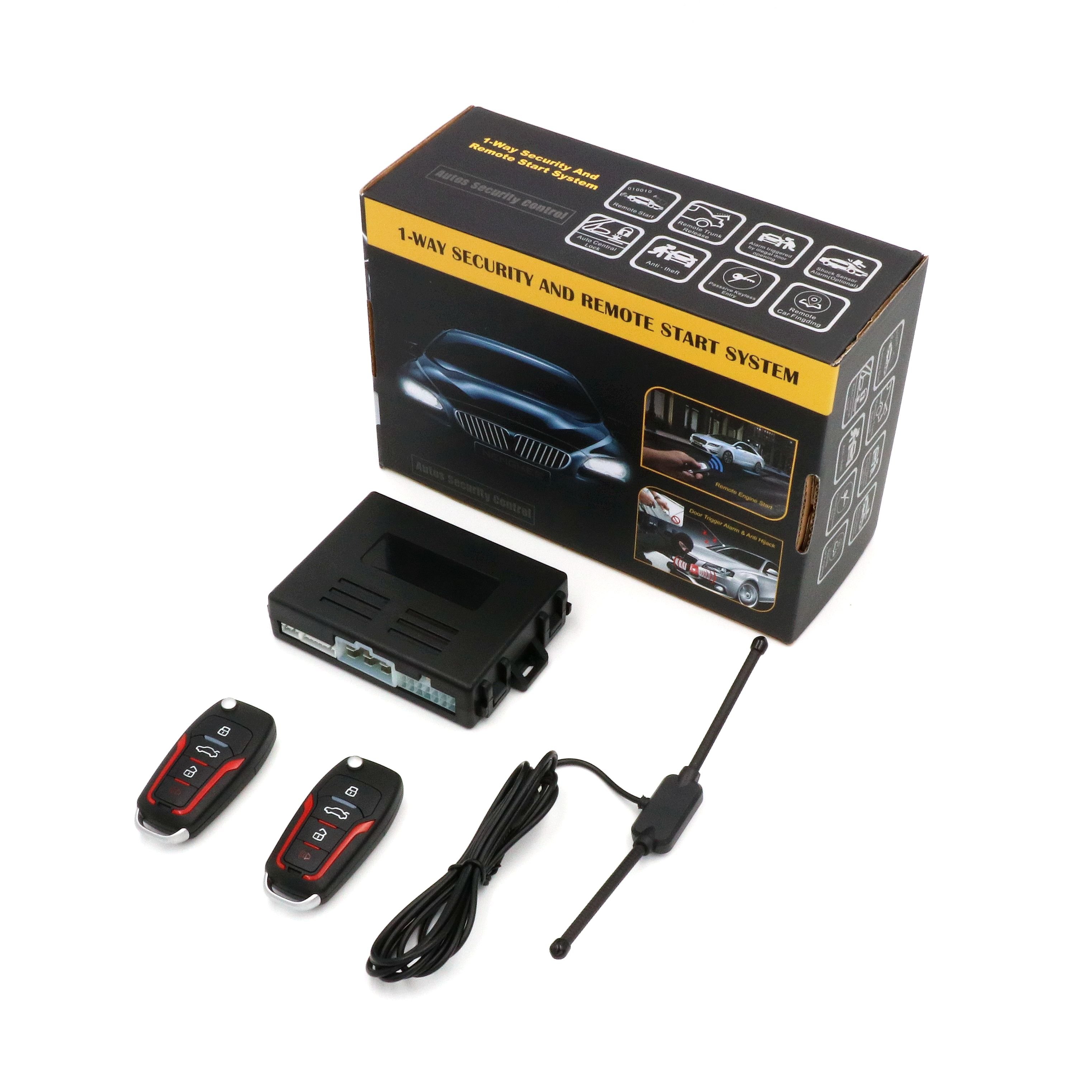 Car Central Locking Door Lock Controller Car Alarm Remote Control Remote Start Preheating Anti-robbery System NK-ST8007