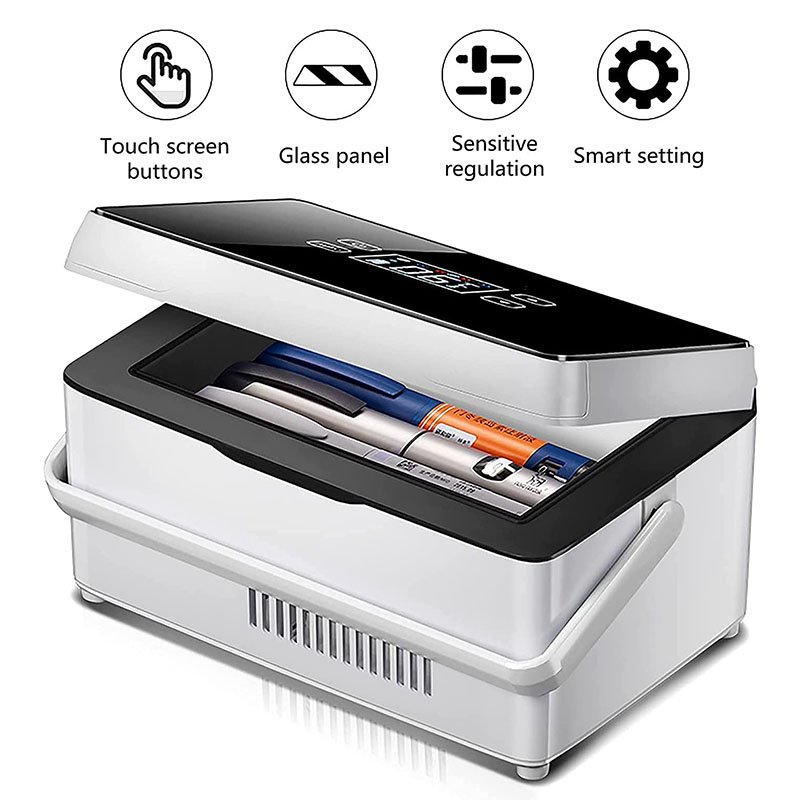 10200mAh Portable Insulin Cooler Case USB Rechargeable Mini Cold Box Drug Medicine Constant Temperature Refrigerator With Bag