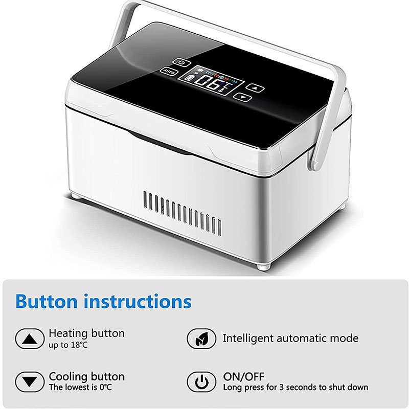 10200mAh Portable Insulin Cooler Case USB Rechargeable Mini Cold Box Drug Medicine Constant Temperature Refrigerator With Bag